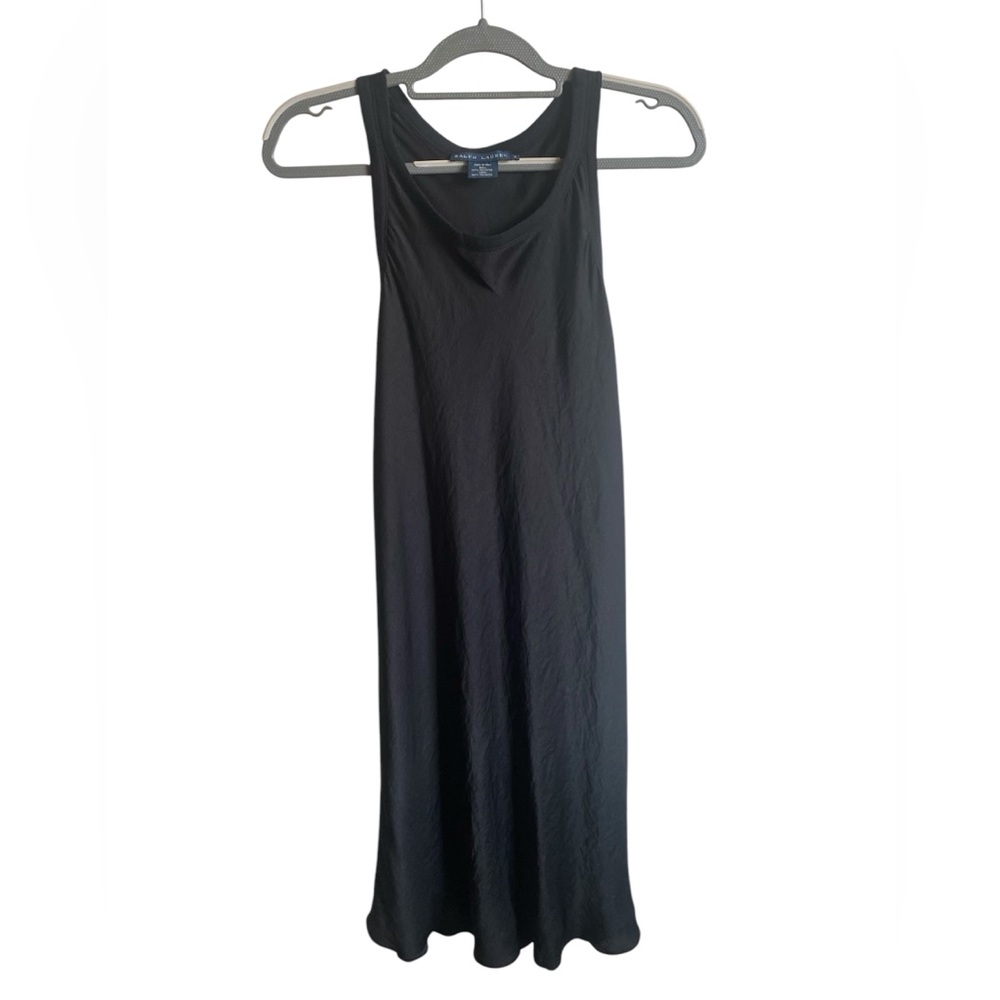 Vintage Ralph Lauren Classic Sleeveless Mini Dress Black Size 8